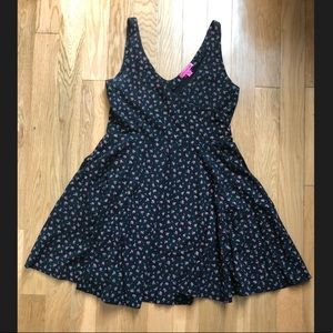 Black floral Betsey Johnson casual dress | sz M